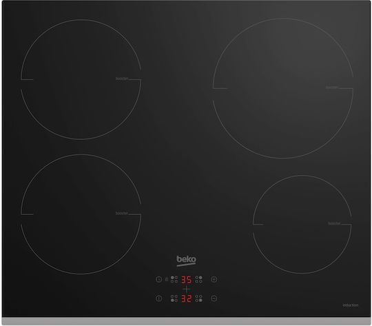 Beko HII 64402 MTX Induction Cooktop Autonomous with Child Lock Function 59x52εκ.