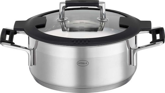 Rosle Silence Pro Oală Adâncă Din Oțel Inoxidabil 2.9lt 20cm