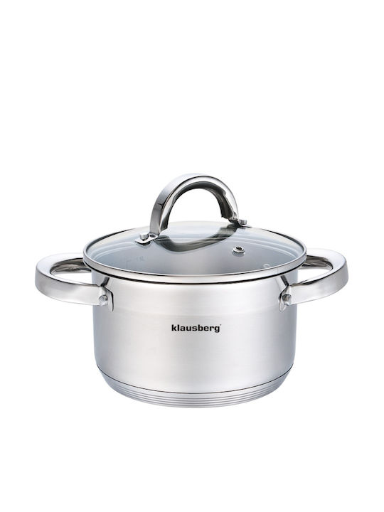 Klausberg Deep Stainless Steel Pot 2.6lt / 18cm