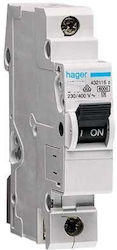 Hager Automatic Circuit Breaker 3A Single-pole MCN103E