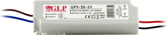 Premium Lux 2 LED Power Supply Waterproof IP67 Power 48W with Output Voltage 24V