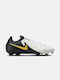 Nike Phantom GX 2 Pro FG Χαμηλά Ποδοσφαιρικά Παπούτσια με Τάπες Λευκό / Metallic Gold Coin / Μαύρο