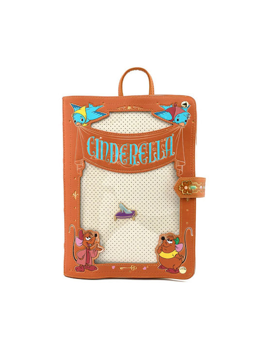 Loungefly Cinderella Παιδική Τσάντα Πλάτης Καφέ
