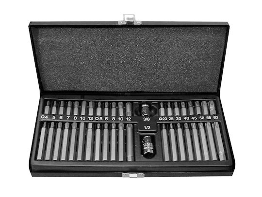 Modeco Set 40 Schraubendreher-Bits Torx