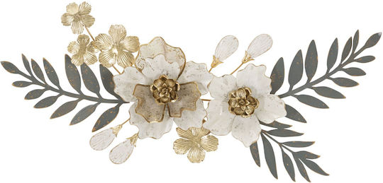 Mauro F Grey Wall Decor Made of Metal 90.2x7.6x41.9cm