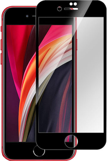 eSTUFF Vollflächig gehärtetes Glas Schwarz (iPhone 6 / 6s)