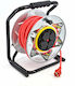 AWTools Waterproof Extension Reel Cord 3 x 1.5mm²/40m Red