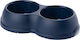 Barry King Plastic Bowl Food for Dog & Cat 2x 500ml in Blue Color