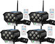 Solar Dummy Surveillance Bullet Camera with LED Lighting Black