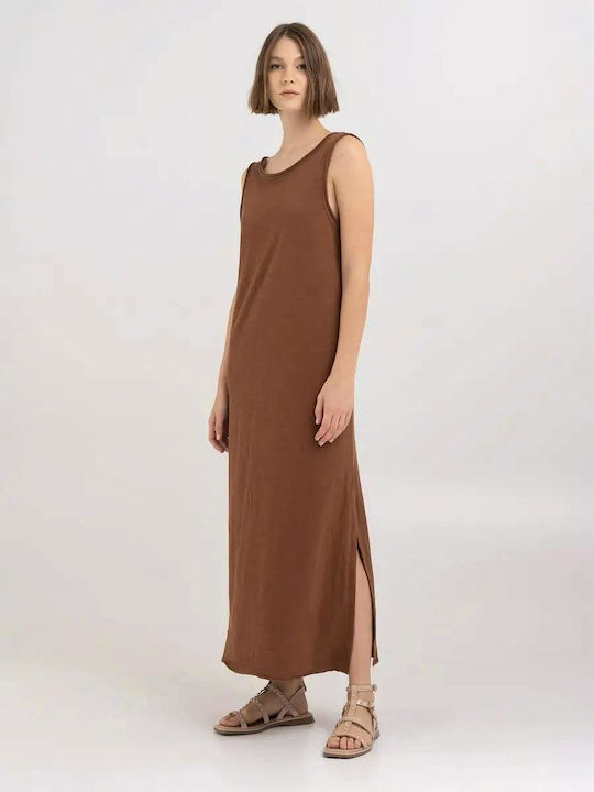 Replay Maxi Dress Coffee