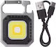 Emos Rechargeable Keychain Flashlight LED IP44 with Maximum Brightness 750lm Black