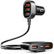 Joyroom JR-CL03 Φορτιστής Αυτοκινήτου 21W 6.2A με Θύρες: 5xUSB Μαύρο Χρώμα