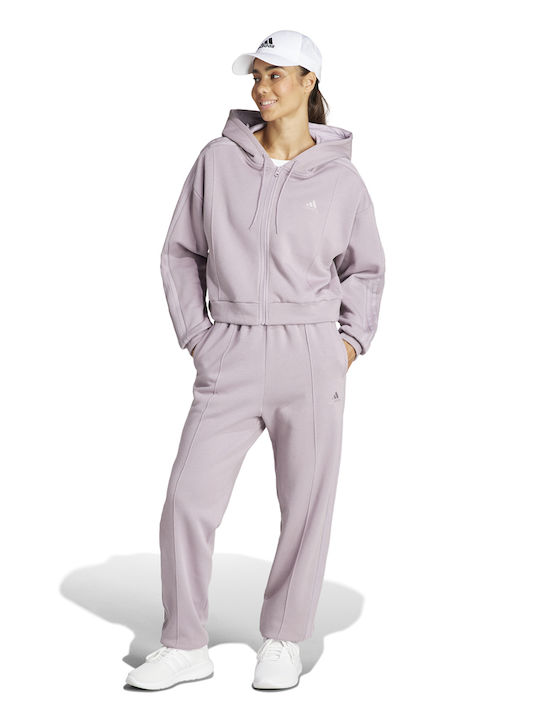 Adidas W Jachetă Hanorac pentru Femei Cu glugă Violet