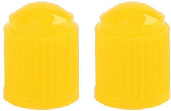 Car Tire Valve Caps Yellow 1pcs