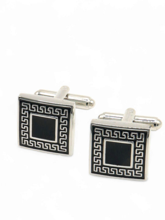 Cufflinks of Steel Silver