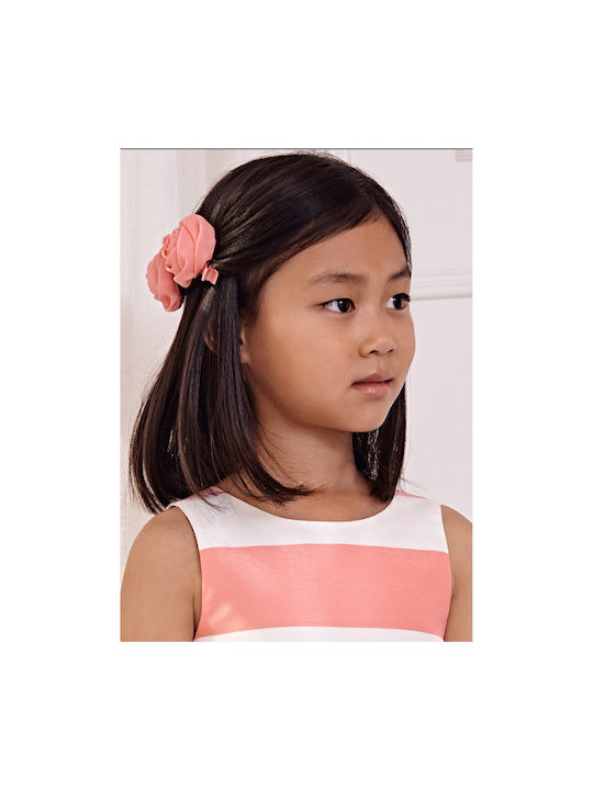 Abel & Lula Set Kids Hair Clips with Bobby Pin Flower in Pink Color 2pcs