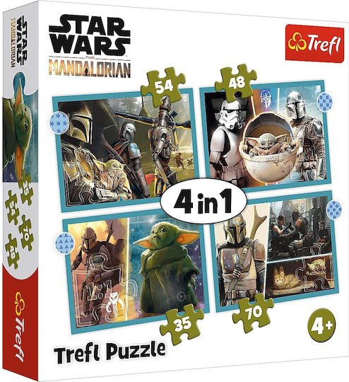 Kids Puzzle 4in1 Mandalorian Star Wars Trefl