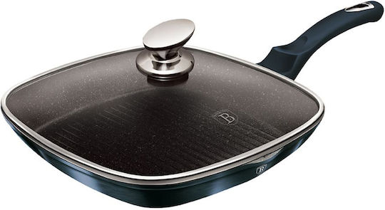 Berlinger Haus Aquamarine Grill With Lid made of Aluminum with Stone Coating 28cm