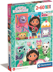 Puzzle pentru Copii Super Color Gabby's Dollhouse pentru 4+ Ani 60buc Clementoni