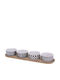 Zaros Ceramic Dessert Tower Stand 4 Slots with Base Multicolour Diameter 39xHeight 5.4cm Length 38xWidth 38xHeight 5.4cm 4 Pieces