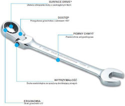 Sata Flexible Head German Polygon Ratchet Ring 13mm 1pcs