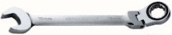 Jonnesway W66112 Flexible Head German Polygon Wrench Ratchet Ring 12mm