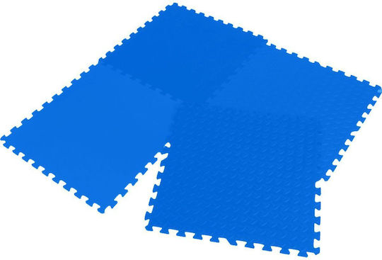 Enero Δάπεδα Παζλ Γυμναστηρίου Μπλε 60x60cm 4τμχ