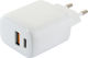 Schwaiger Ladegerät ohne Kabel mit USB-A Anschluss und USB-C Anschluss Weißs (LAD260512)