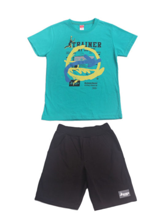 Joyce Kids Set with Shorts Summer 2pcs Turquoise