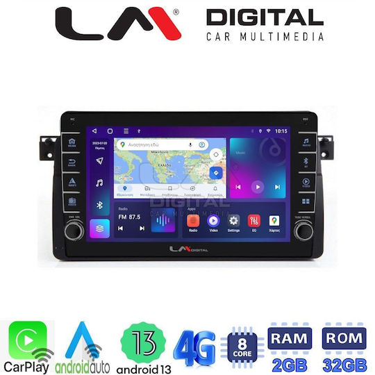 LM Digital Ηχοσύστημα Αυτοκινήτου για BMW Σειρά 3 (E46) 1998>2005 (Bluetooth/USB/WiFi/GPS/Apple-Carplay/Android-Auto)