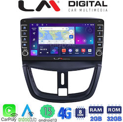 LM Digital Car-Audiosystem für Peugeot 207 2007>2013 (Bluetooth/USB/WiFi/GPS/Android-Auto)