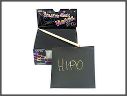 HIPO Αυτοκόλλητα Notizblöcke in Würfel Schwarz 8.3x8.3cm