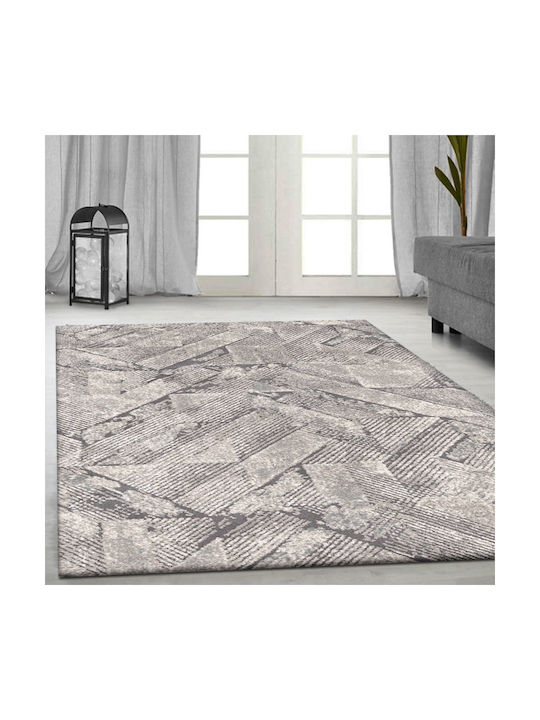 Saga Rug Rectangular Cream-Grey