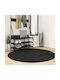 vidaXL Rug Round Black