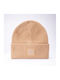 Beanie Γυναικείος Σκούφος Πλεκτός σε Μπεζ χρώμα