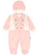 Annora Baby Baby Bodysuit Long-Sleeved Velvet Pink