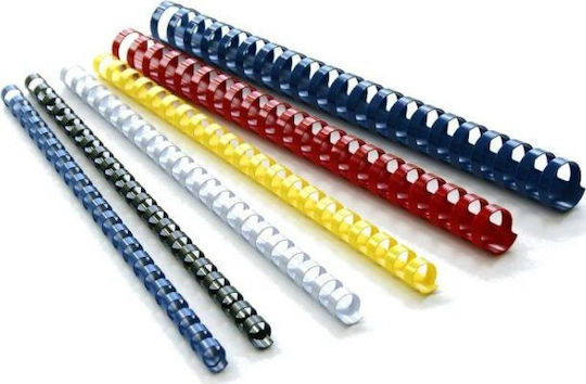 Herlitz Plastic Spine / Spiral Bookbinding 8mm 100pcs