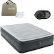 Intex Double Air Mattress with Integrated Electric Pump Comfort Plush 203x152x46cm