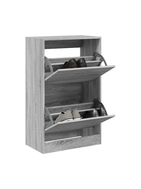 Wooden Shoe Organizer Gray 60x34x96.5cm