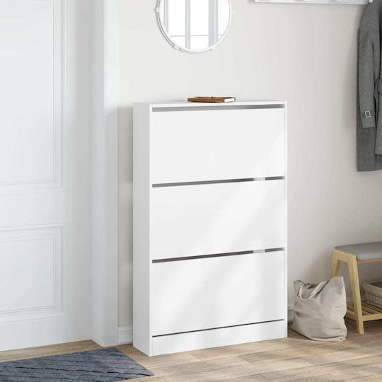 Holz Schuhschrank 80x21x125.5cm