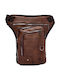 Herren Schulter / Crossbody Tasche Braun