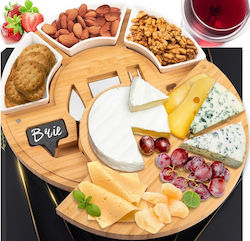 Aj Wooden Cheese Serving Platter 33x33cm