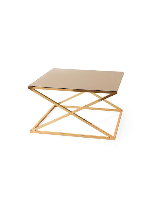 Platz Couchtisch Gold L80xB80xH44cm