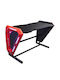 Birou din Lemn Negru cu LED 125x62x80.8cm