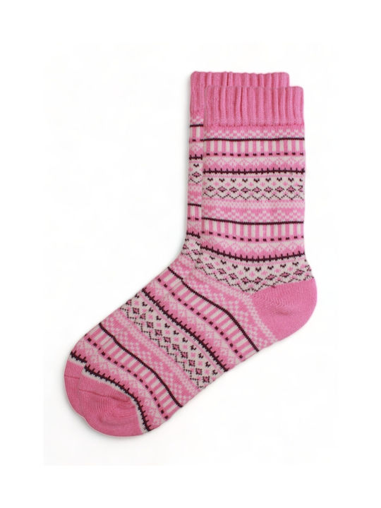 Pro Socks Γυναικείες Κάλτσες με Σχέδια Ροζ