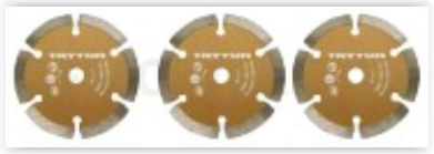 Tryton Δίσκος Κοπής Δομικών Υλικών 89mm 3τμχ