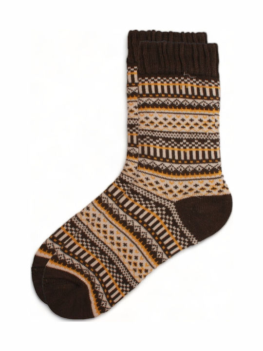 Pro Socks Γυναικείες Κάλτσες με Σχέδια Χακι