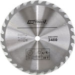 AWTools AW48453 Cutting Disc Wood Hole Diameter 125mm with 24 Teeth 1pcs