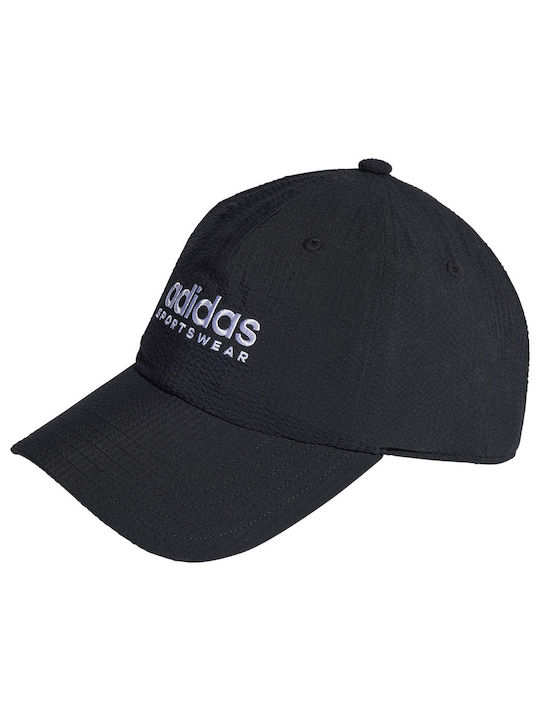 Adidas Kinderhut Jockey Stoff Cap Schwarz