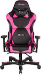 Clutch Chairz Crank Echo Artificial Leather Gaming Chair with Adjustable Arms Pink